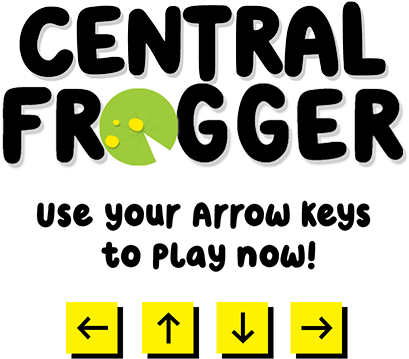 Central Frogger - Use your arrow keys to play.